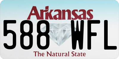 AR license plate 588WFL