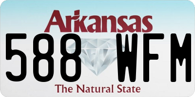 AR license plate 588WFM