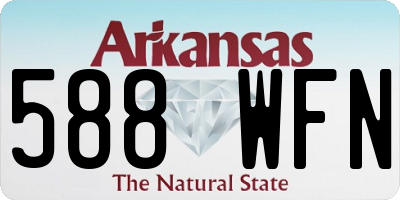 AR license plate 588WFN