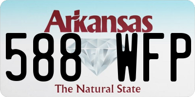 AR license plate 588WFP