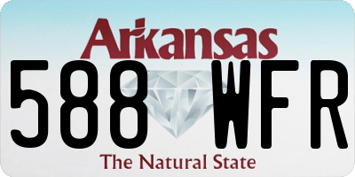 AR license plate 588WFR