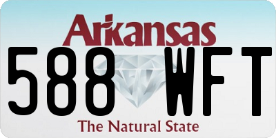 AR license plate 588WFT