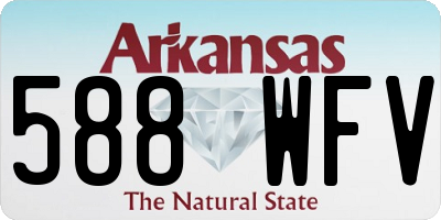 AR license plate 588WFV
