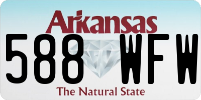 AR license plate 588WFW