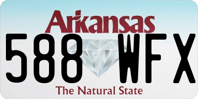 AR license plate 588WFX