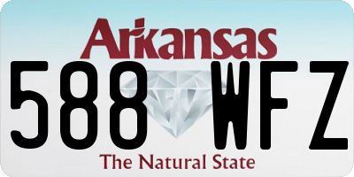 AR license plate 588WFZ