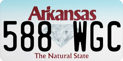 AR license plate 588WGC