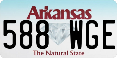 AR license plate 588WGE