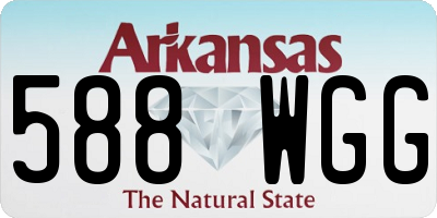AR license plate 588WGG