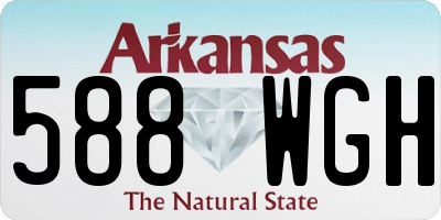 AR license plate 588WGH