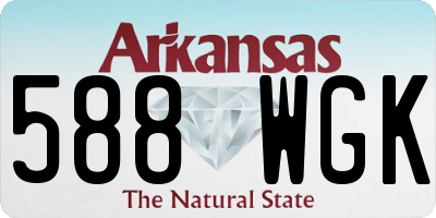 AR license plate 588WGK