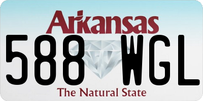 AR license plate 588WGL