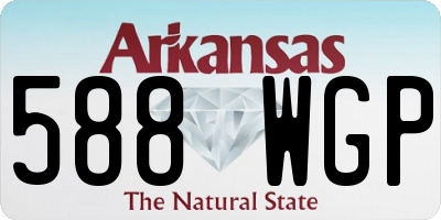 AR license plate 588WGP