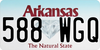 AR license plate 588WGQ