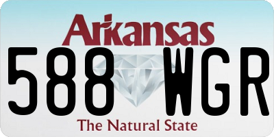AR license plate 588WGR