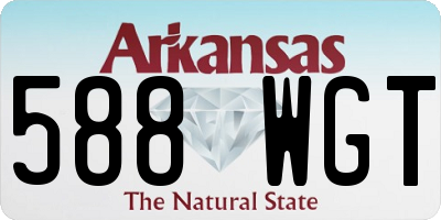 AR license plate 588WGT