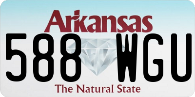 AR license plate 588WGU
