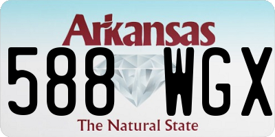 AR license plate 588WGX