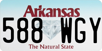 AR license plate 588WGY