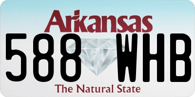 AR license plate 588WHB
