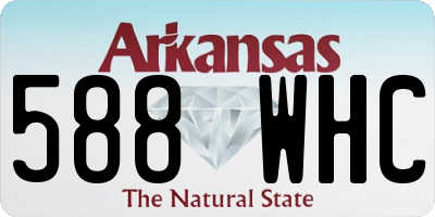 AR license plate 588WHC