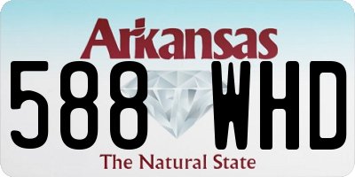 AR license plate 588WHD