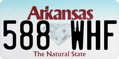 AR license plate 588WHF