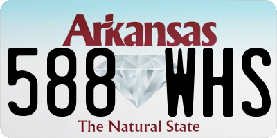 AR license plate 588WHS