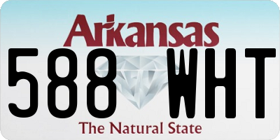 AR license plate 588WHT