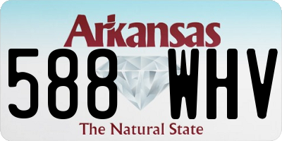 AR license plate 588WHV