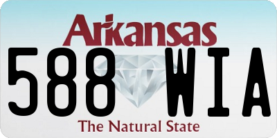 AR license plate 588WIA