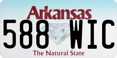 AR license plate 588WIC