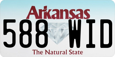 AR license plate 588WID