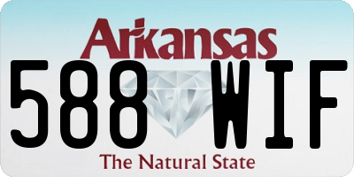 AR license plate 588WIF