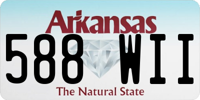 AR license plate 588WII