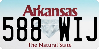 AR license plate 588WIJ