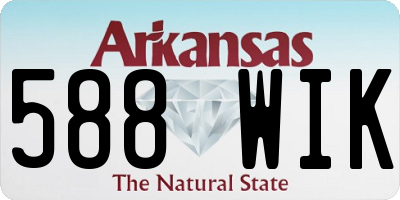 AR license plate 588WIK