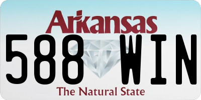 AR license plate 588WIN