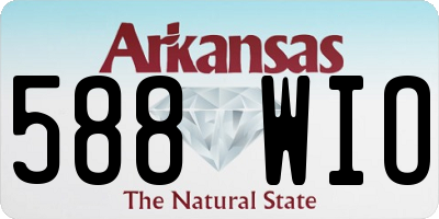 AR license plate 588WIO