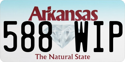 AR license plate 588WIP