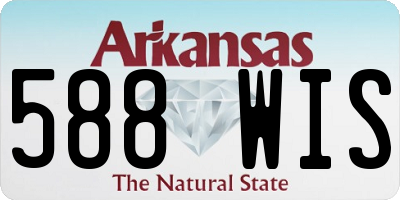 AR license plate 588WIS