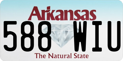 AR license plate 588WIU