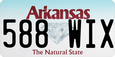 AR license plate 588WIX