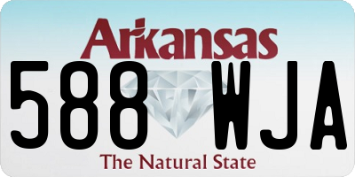AR license plate 588WJA