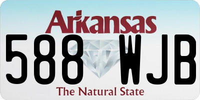 AR license plate 588WJB
