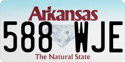 AR license plate 588WJE