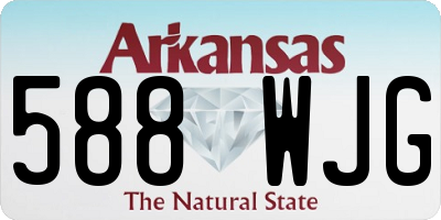 AR license plate 588WJG