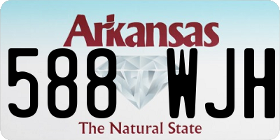 AR license plate 588WJH