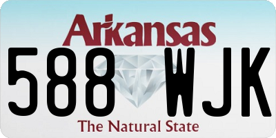 AR license plate 588WJK