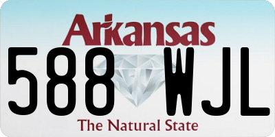 AR license plate 588WJL